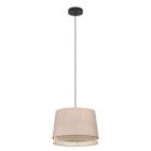 Beige fönsterlampa tyg, Ruby