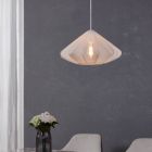 Vit japandi fönsterlampa stål, Agnese