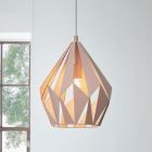 Rosa design fönsterlampa metall, Acri