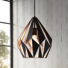 Svart design fönsterlampa metall, Acri