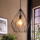 Svart industri fönsterlampa metall, Acri
