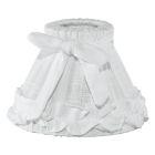 Vit klassisk lampskärm tyg, Noah