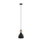 Svart retro fönsterlampa metall, Alain