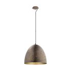 Brun retro fönsterlampa stål, Ajay