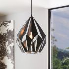 Svart modern fönsterlampa metall, Acri