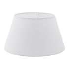 Lantlig lampskärm Noah Textile White