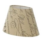 Lantlig lampskärm Noah Textile Tryckt Beige/Brun