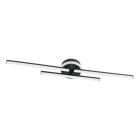 Svart design plafond plast, Vidya, 20W, 4000K LED, 3 stegs dimmer