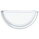 Krom modern vägglampa glas, Agena
