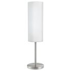 Nickel bordslampa glas, Ciuda, med brytare