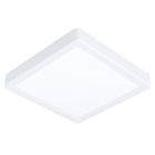 Vit smart taklampa plast, Geraldo, 16,5W, varm till kall vit justerbar LED, IP44