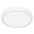 Vit taklampa badrum plast, Geraldo, 17W, 3000K LED, IP44