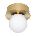Guld modern taklampa stål, Escha, 3,3W, 3000K LED