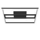 Svart modern smart taklampa aluminium, Cecilia, 21W, varm till kall vit justerbar LED