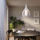 Vit industri fönsterlampa glas, Maritima