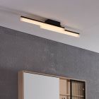 Svart modern taklampa badrum aluminium, Michelle, 11W, 3000K LED, IP44