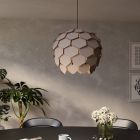 Grå design fönsterlampa trä, Latoya