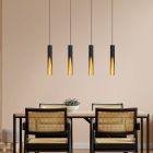 Guld modern fönsterlampa aluminium, Aloysius