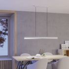Vit design smart fönsterlampa plast, Birkan, 19W, RGBW LED, met fjärrkontroll