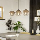 Koppar modern fönsterlampa glas, Achek