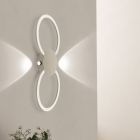 Brun design vägglampa aluminium, Vixa, 20W, 3000K LED