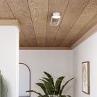 Vit design taklampa stål, Constance, 24W, white switch LED