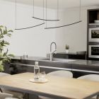 Svart modern fönsterlampa plast, Vilko, 22W, white switch LED