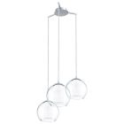 Krom design fönsterlampa glas, Silvijn