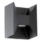 Antracit utelampa aluminium, Jeslynn, 3W, 3000K LED, IP44