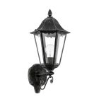 Svart klassisk utelampa aluminium, Leanna, IP44