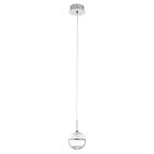 Krom design fönsterlampa glas, Jorg, 5W, 3000K LED