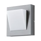 Silver utelampa plast, Mell, 4W, 3000K LED, IP44