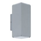 Silver modern utelampa aluminium, Nadira, 4W, 3000K LED, IP44