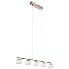 Nickel modern fönsterlampa glas, Riviera, 3W, 3000K LED