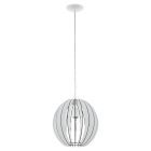 Vit rustik fönsterlampa trä, Bergama