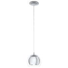 Krom design fönsterlampa glas, Iroma