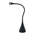 Svart modern skrivbordslampa plast, Lieselot, med beröringsdimmer