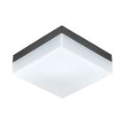 Antracit utelampa plast, Allon, IP44