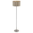 Guld modern golvlampa tyg, Terme, med brytare