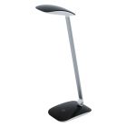 Svart modern skrivbordslampa plast, Arslan, 5W, 4000K LED, med beröringsdimmer