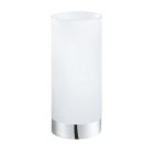 Krom modern bordslampa glas, Asiye, med brytare