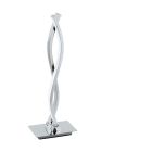 Krom modern bordslampa aluminium, Arantxa, 5W, 3000K LED, med brytare