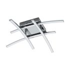 Krom modern plafond aluminium, Josua, 5W, 3000K LED