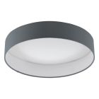 Antracit taklampa tyg, Guido, 18W, 3000K LED