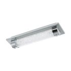 Krom design taklampa glas, Iris, 8W, 4000K LED, IP44
