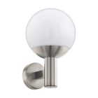 Silver modern utelampa rostfritt stål, Baukje, IP44