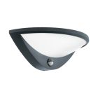 Antracit utomhus vägglampa med rörelsesensor aluminium, Ryan, IP44