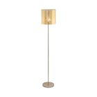 Beige modern golvlampa metall, Megan, med brytare