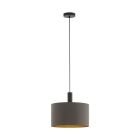 Brun modern fönsterlampa tyg, Mies