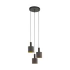 Brun modern fönsterlampa tyg, Mies